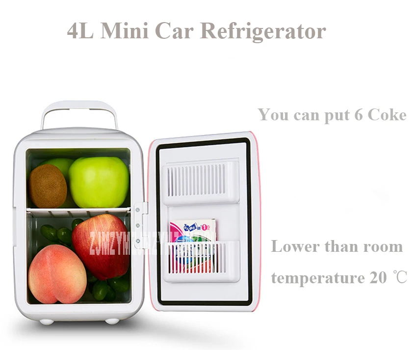 Новый портативный 5L мини-холодильник для автомобиля, дома, двойного назначения, 12 В, многофункциональный, для спальни, для дома