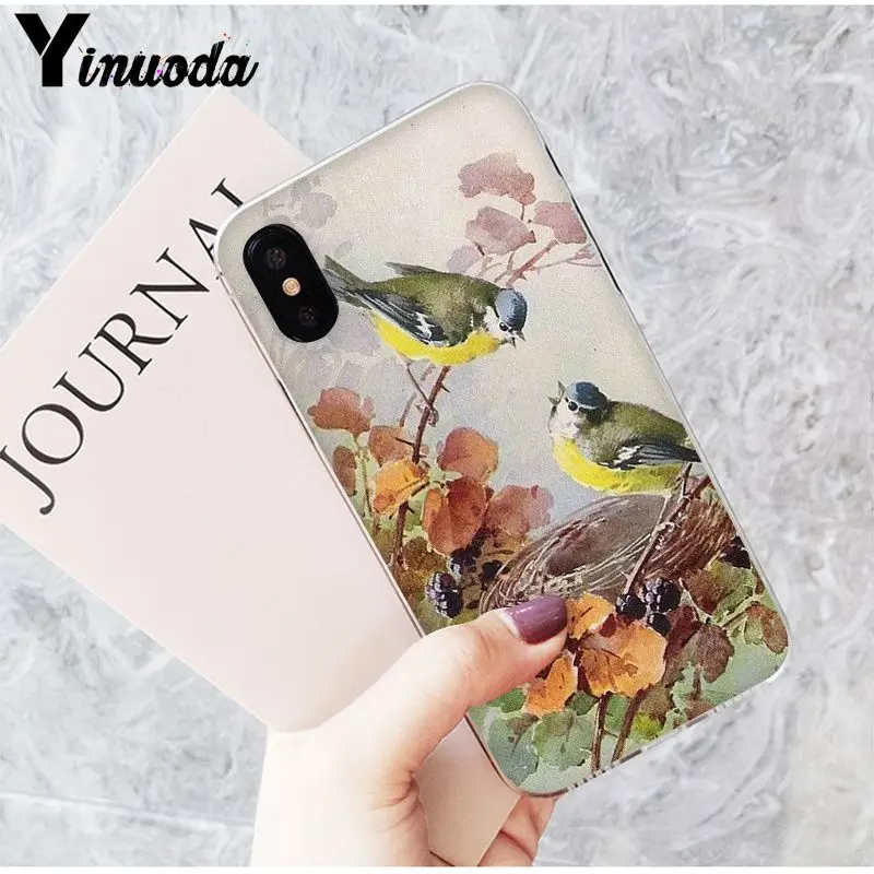 Modern art watercolors birds