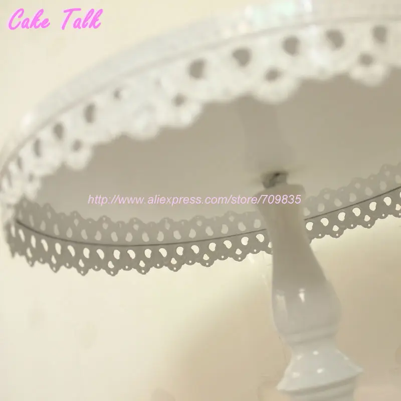 white wedding cake accessory