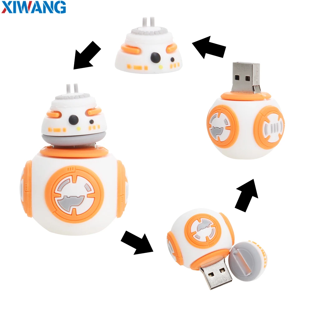 USB 2.0 Thumb Memory Stick Gift Flash Drive Real 32GB 64GB 128GB Movie Star Wars