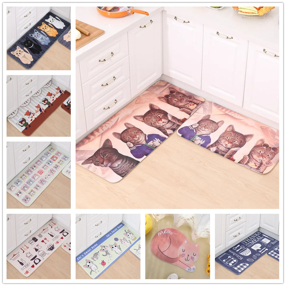 

30 Styles 2019 New Cartoon Cat Carpet, The Sitting Room The Bedroom Hallway Floor Rugs, Bath The Kitchen Mats.