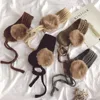 Protège-oreilles en tricot pour bébé, écharpe chaude pour enfants, protège-oreilles pour filles et garçons, à la mode, hiver ► Photo 1/6