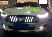 ДЛЯ FORD MONDEO 2013 2014 2015 2016 ПЕРЕДНЯЯ LED КАПОТ РЕШЕТКА ГРИЛЬ АВТОМОБИЛЕЙ СТАЙЛИНГ 1 ШТ.