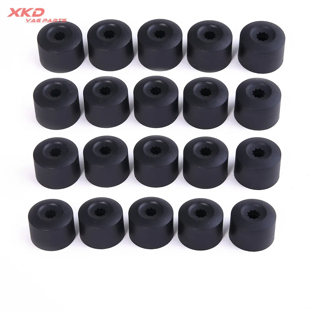 20Pcs Wheel Lug Nut Cover Caps For VW Rabbit Golf Jetta MK5 MKV Eos Passat Touran in Nuts