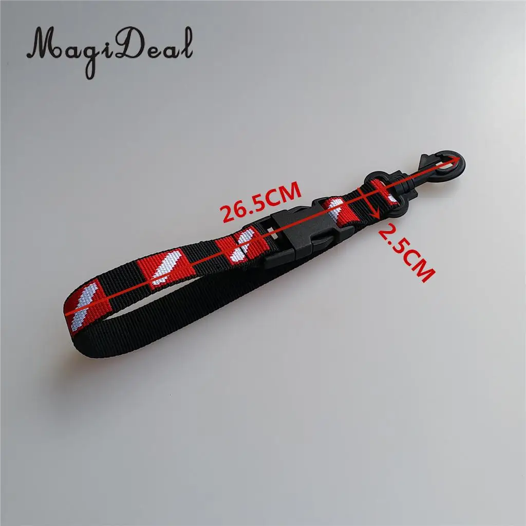 MagiDeal Scuba Diving Diver Swimming Fin Mask Camera Torch Holder Lanyard Webbing Strap Belt Clip - Durable & Compact