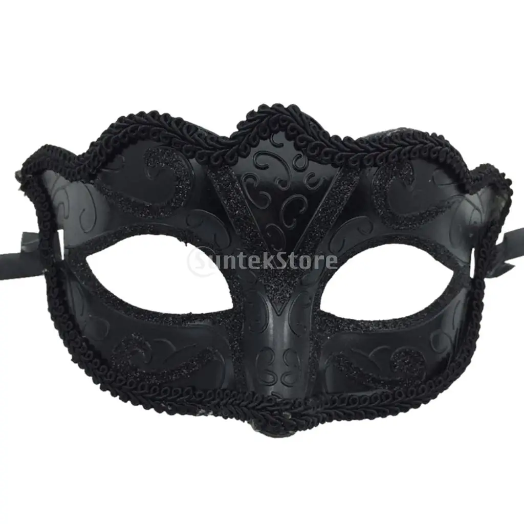 

Fashion Mask Men Ladies Masquerade Ball Mask Venetian Party Eye Mask New Black Carnival