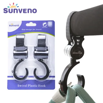 

Sunveno Baby Stroller Hooks Pram Rotate 360 Diaper Bag Hanger Baby Kids Activity Gear Stroller Accessories 2pcs/set