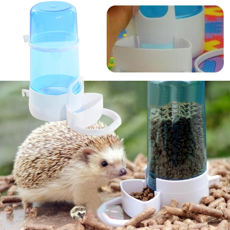 

Automatic Pet Food Dispenser Feeder Feeding Water Bowl Dish Hamster Hedgehog