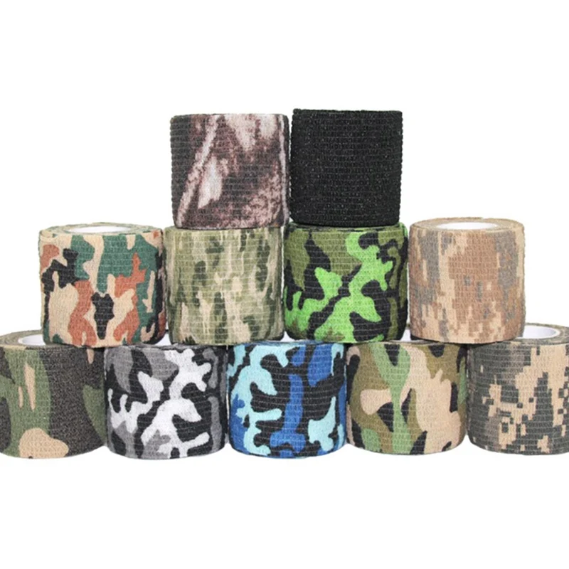 5cmx4.5m Stretched Jungle Camo Stealth Wrap Hunting Camouflage Tape