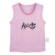 Punk rock Band Frank De Pug Mib In Zwarte Hond Dier Nuke De Walvissen roze wit Pasgeboren Baby Tank Tops peuter Vest Mouwloze(China)