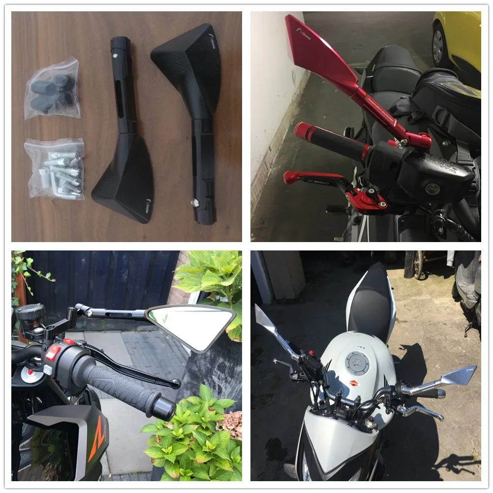 

Aluminum side Motorcycle Rearview mirror for Kawasaki ZZR600 Z900 Z650 VERSYS 1000 VULCAN S 650cc Z750 Z750S