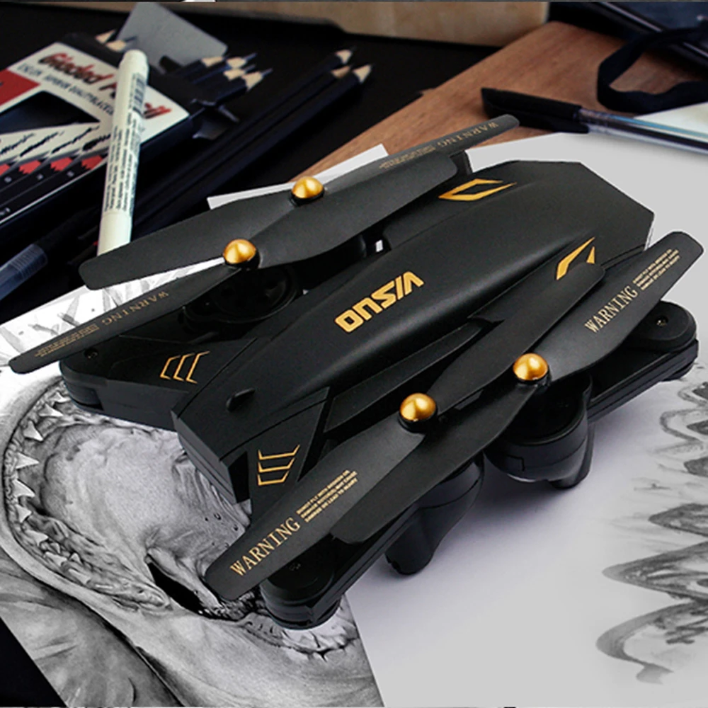 Дрон VISUO XS809S Shark Dron 720P WIFI FPV с широкоугольной HD камерой складной Радиоуправляемый