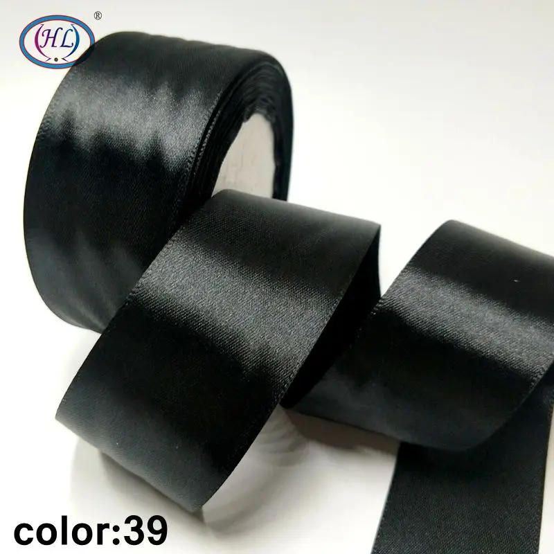 color 39 HL 6/10/15/20/25/40/50 мм 25 ярдов атласными лентами DIY искусственный шелк розы поставки шитье ручной работы аксессуары Материал - Цвет: color 39