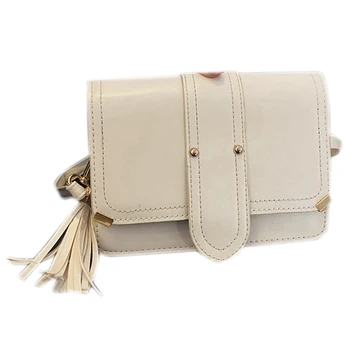 

NEW-Summer Flip Small Square Bag 2019 New Small Horsetail Tassel Small Bag Fashion Wild Small Bag Shoulder Bag Female