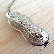 Нержавеющая сталь арахисовая Форма ситечко для чая травяные заварки многоразовые свободные листья Фильтр Инструменты устройство F20173395