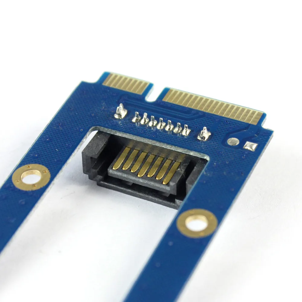 Мини PCI-E mSATA SSD на плоский SATA 7pin жесткий диск PCBA адаптер расширения