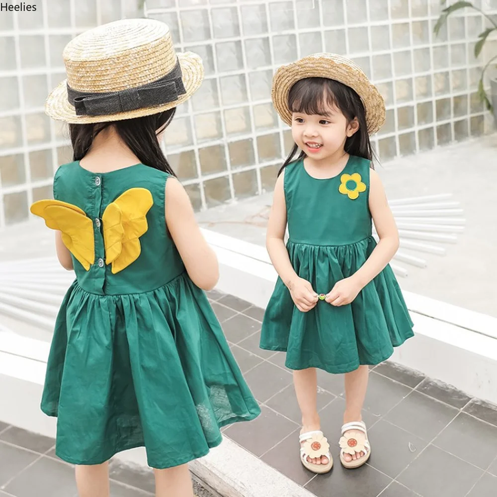 

Angel Wings Children's Dresses Summer 2019 New Korean Girls' dress Kids' Lovely Princess dress