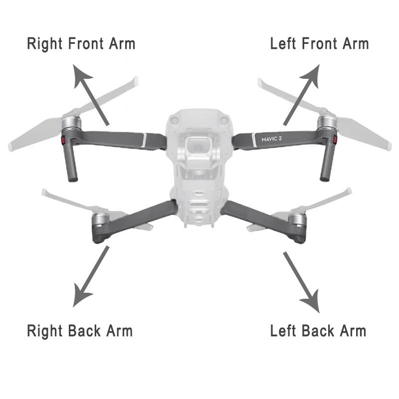 DJI Mavic 2 Pro/Zoom Motor Arm оригинальные аксессуары Запчасти Передний левый/передний правый/задний левый/Задний правый Ремонт Замена