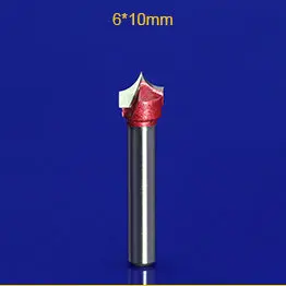 6 мм* 10 мм, 1 шт., станок с ЧПУ деревообрабатывающий фрезерный станок, Вольфрамовая сталь твердосплавная концевая фреза, NeedleNose бит, МДФ, дерево