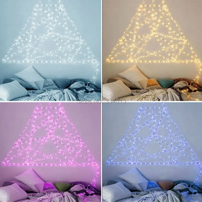 1/3/5pcs 3AA Battery Powered 5M/16FT 50LEDs Copper Wire Multi Color Changing LED String Lights, Outdoor Starry Lights + Remote 1/3/5pcs 3AA Battery Powered 5M/16FT 50LEDs Copper Wire Multi Color Changing LED String Lights, Outdoor Starry Lights + Remote