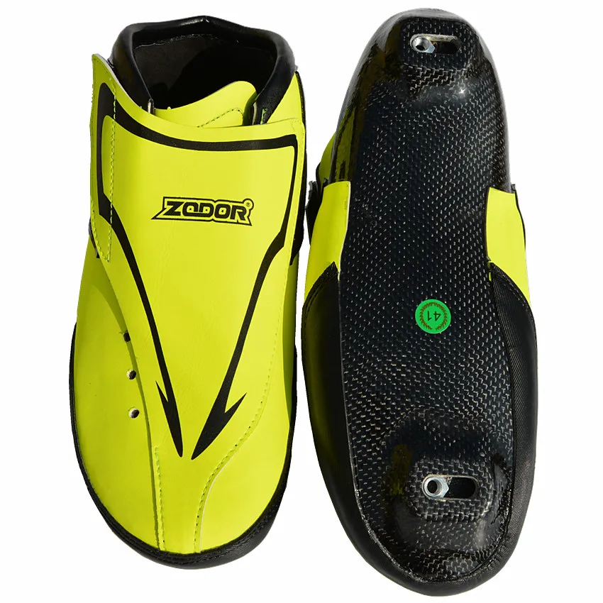 JEERKOOL المهنية مضمنة سرعة التزلج على الجليد أحذية 6 طبقات من الكربون الجليد الجليد التمهيد للبالغين الاطفال 165/195 ملليمتر المسام المسافة SX4