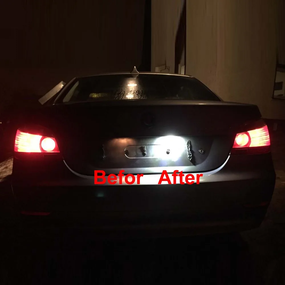 Светодиодный светильник для номерного знака BMW 5 Series E39 M5 E60 Sedan E61 Touring светодиодный