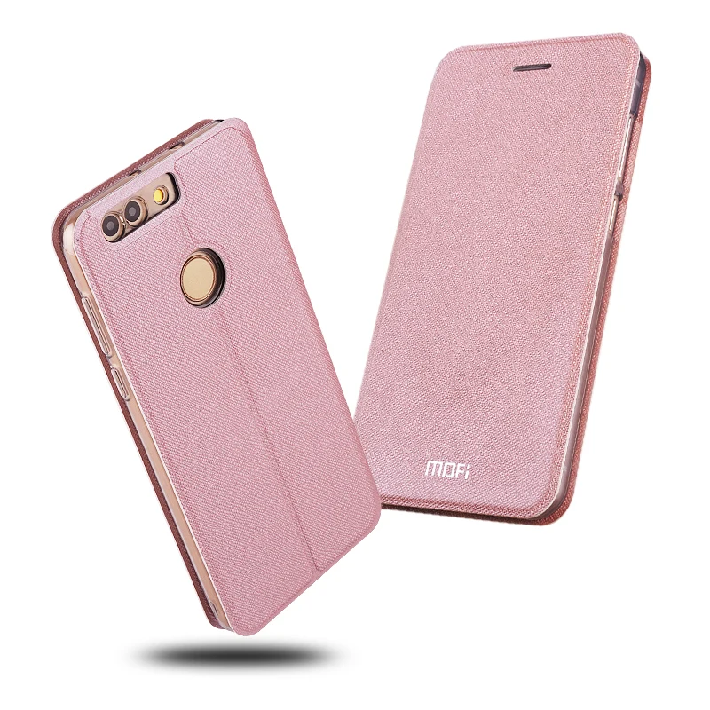 

Mofi Slim Flip Case For Huawei Honor 7X Case Ultra thin PU Leather + TPU Silicon Cover For Huawei Honor 7X Phone Funda Capa