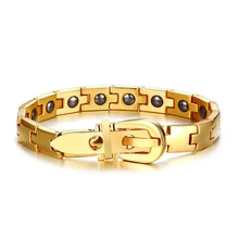 Для мужчин нежелательно оставлять заряд магнитный браслет из гематита цвет серебристый, Золотой Цвет с регулируемым поясом застежка для браслета для Для мужчин ювелирные изделия