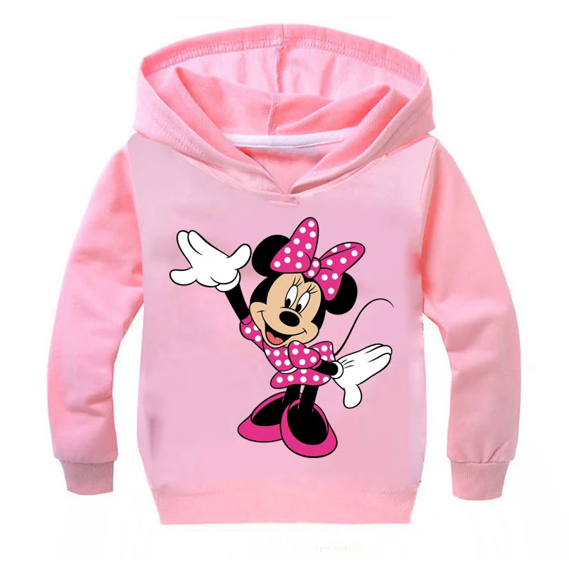 

Girls Hoodies Spring Cotton Mickey Minnie Hoodies For Girls Toddler Girl Clothes Kids Sweatshirt 2-10 Years Children Clothing