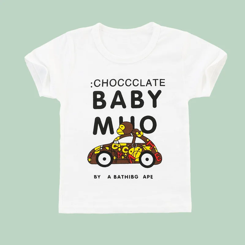 

Fashion Monkey Cartoon Baby Boy Tops 19 Summer Baby Girl T-shirt New Born Baby Tops