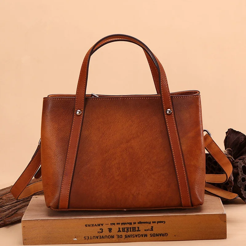 Women Messenger Shoulder Top Handle Genuine Leather Bags High Quality Natural Skin Luxury Ladies