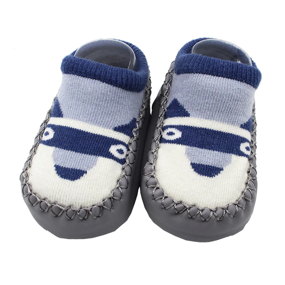 Носки детские зимние Нескользящие теплые носки-тапочки с животными для новорожденных девочек и мальчиков; Calcetines; колготки для девочек; Skarpetki; 18Sep27 - Цвет: D14