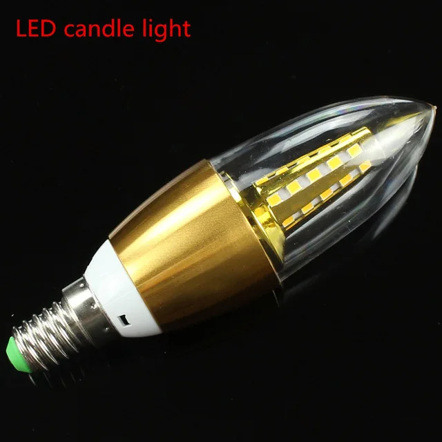 

10X PCS LED Candle Light 2835SMD Bulb Lamp High Brightnes 5W E14 AC220V 230V 240V/Warm White