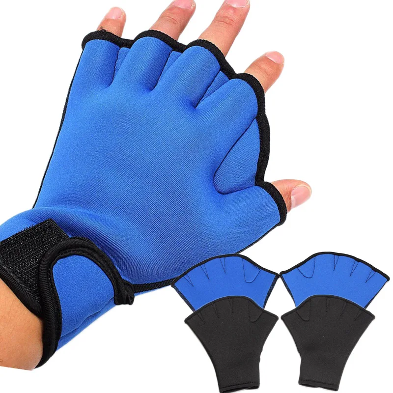 

High Quality Men Women Fingerless Frog Webbed Surfing Swim AID Gloves Outdoor Sports Swimming Diving Training Equipment
