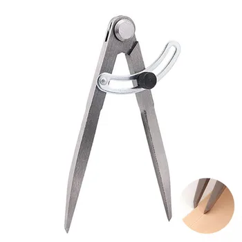 

Leather Craft Compass Gauge Practical Spacing Gauge Snap Fitters DIY Adjustable Scriber Spacing Gauge Trimmer Edge Leather Tools