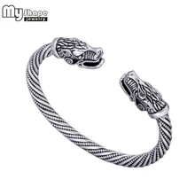 my shape Viking Wolf Bracelet Indian Jewelry Fashion Accessories Zinc Alloy Men Wristband Cuff Bracelets For Women Bangles
