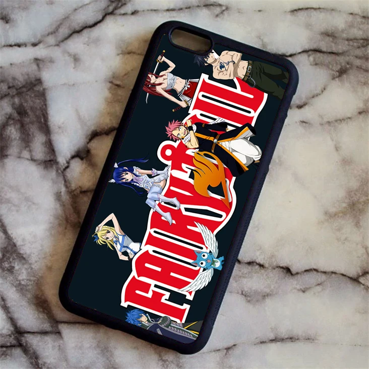 Темно-серый Чехол для телефона KETAOTAO Fairy Tail All аниме Fairy Tail кровавый Erza для iPhone 4S 5C 5S 6 s 7 8 Plus X чехол из мягкого ТПУ резины и силикона - Цвет: Темно-серый
