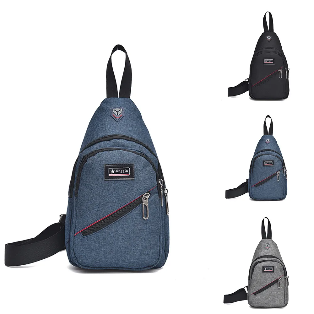 

Outdoor Sports Casual Canvas Unbalance Cross-body Sling Shoulder Multifunction Men Cross-body bag Gym Fitness Bags for Men 2018