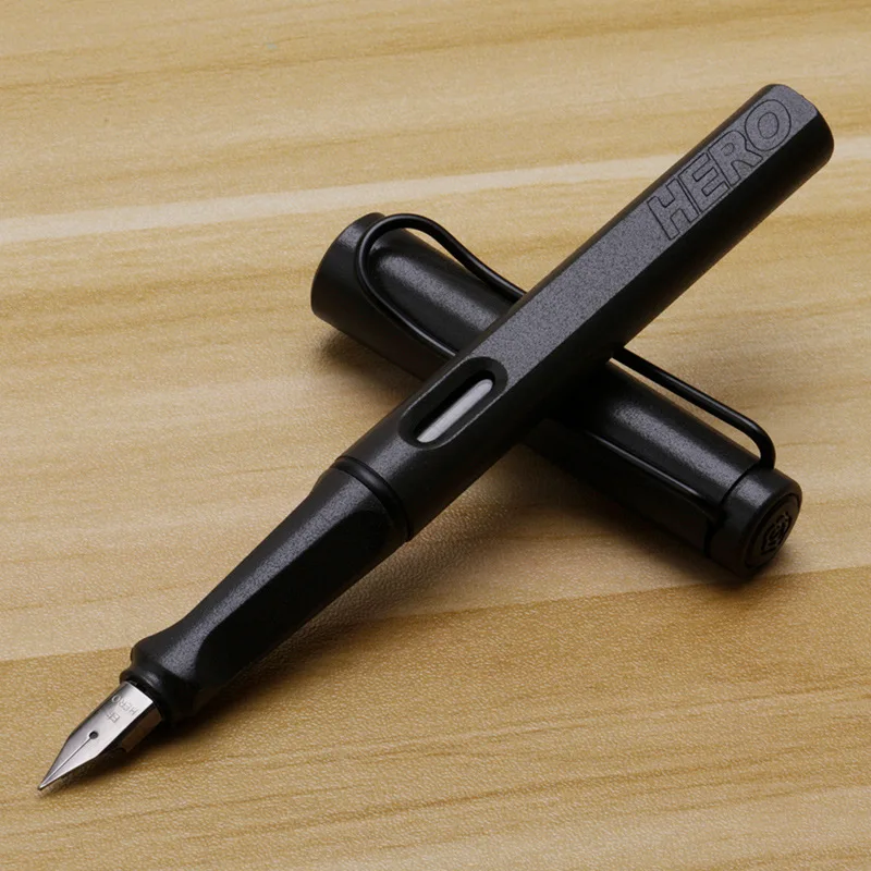 

Hero 359 Fountain Pen F/EF Rotary Ink Absorption Plastic Box Writing Stylo Plume School Office Supplies Jinhao Lamy Style