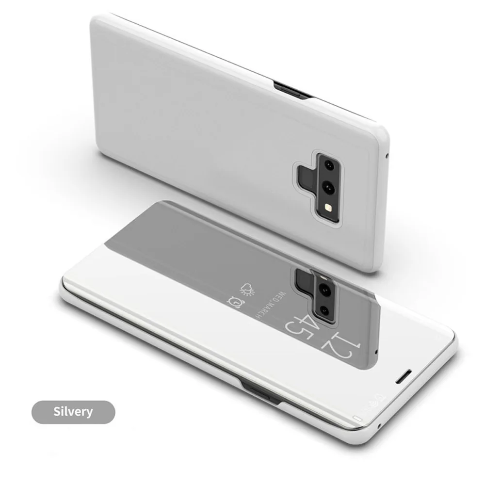 Роскошный умный зеркальный флип чехол для Samsung A7 A8 A6 2018 черный samsung galaxy S10 S9 S8 S7 S6 J3 J4