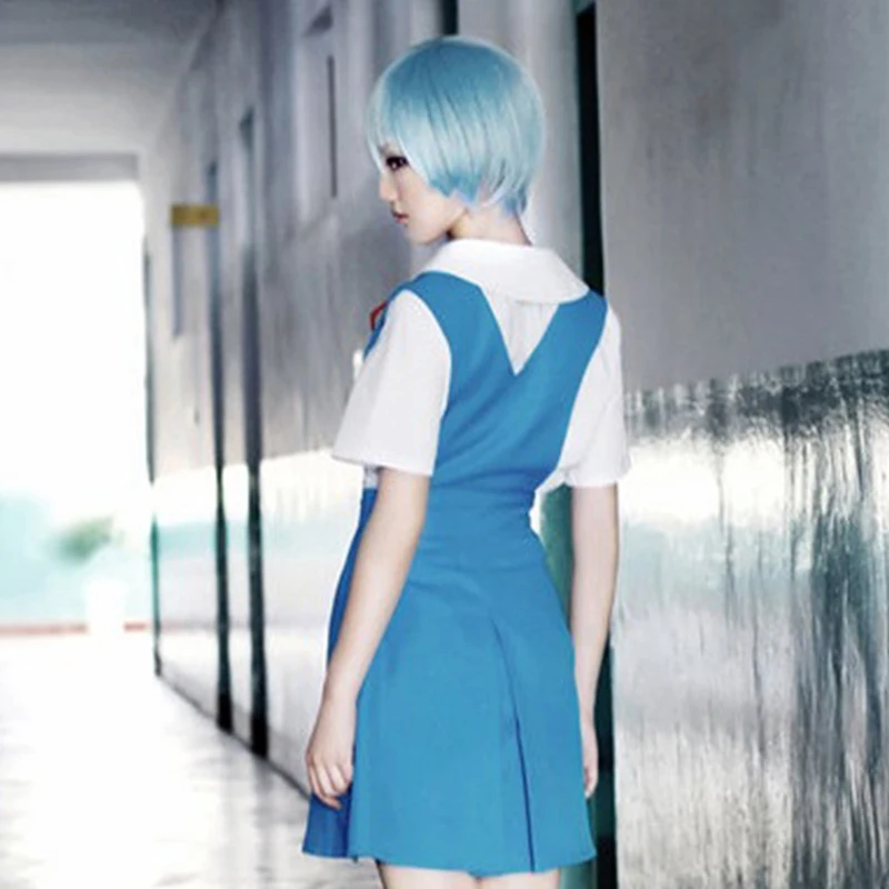 COSHER Evangelion EVA cosplay маскарадные костюмы АСУКА Платье Костюмы Школьная форма