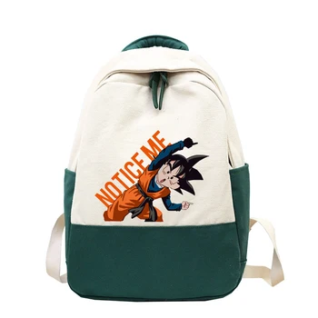 

Japanese Dragon Ball Backpack Anime Cartoon School Travel Shoulder Bag Women Canvas Backpack Teenage Girls Boys Backpack