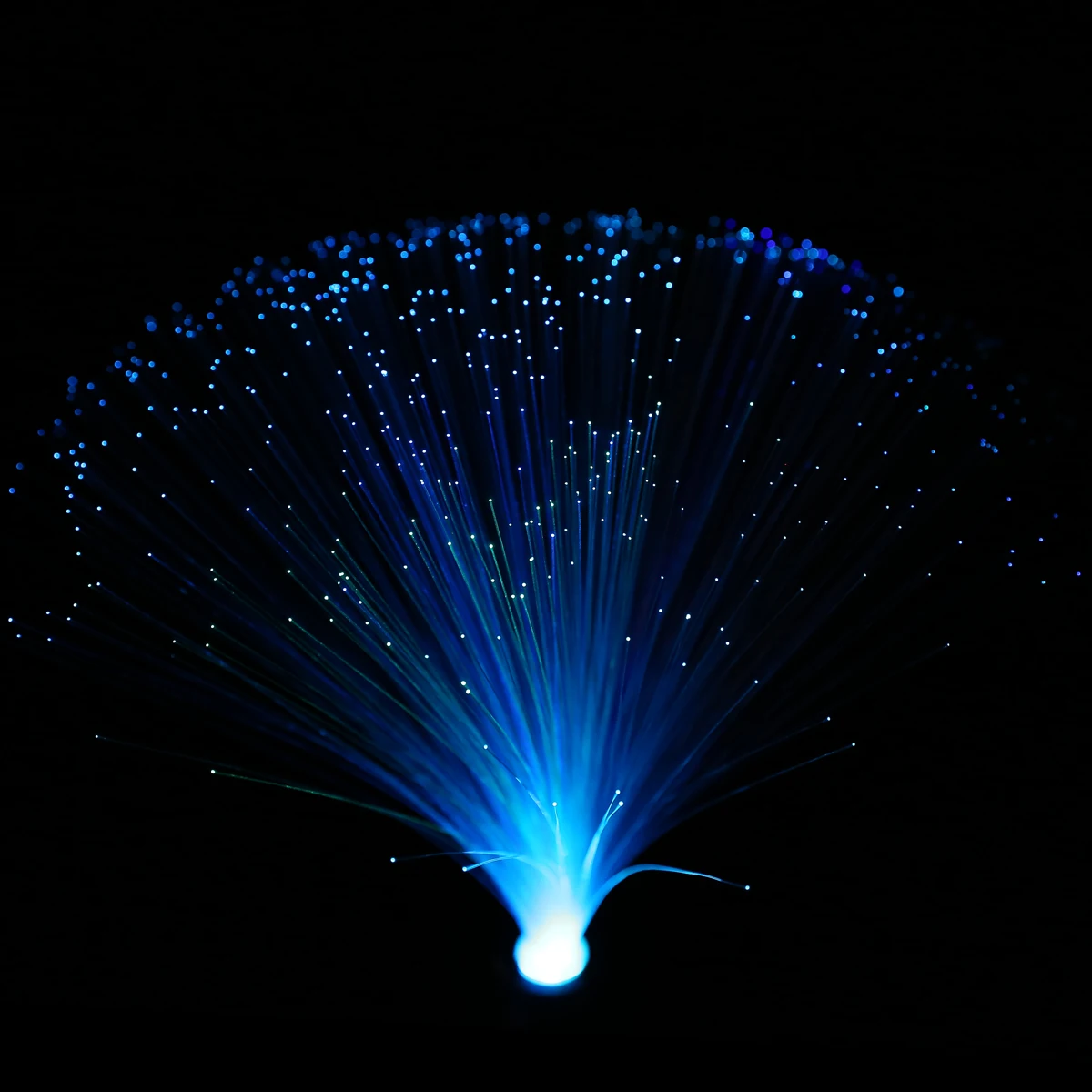 1pcs 12.6" LED Colorful Changing Fibre Optic Lamp Fountain Night Light Stand Home Room Dreamful Decoration