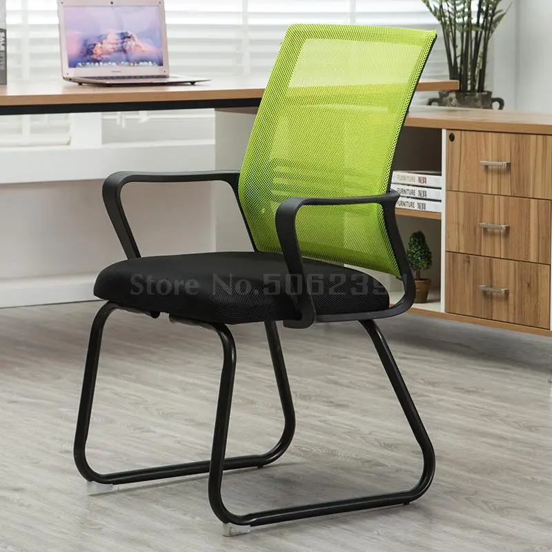 Компьютерный стул, бытовой ленивый офисный стул для сотрудников, стул для Конференции, стул для общежития, современный простой стул со спинкой - Цвет: Same as picture 12