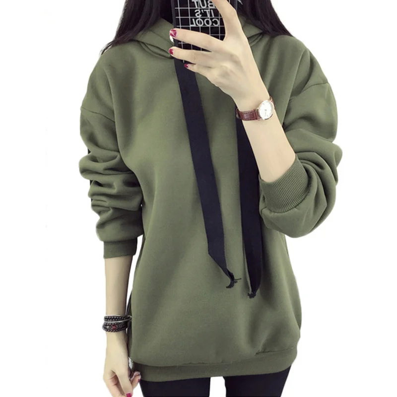 Women s font b hoodie b font 2018 autumn and winter new fashion Korean large yards