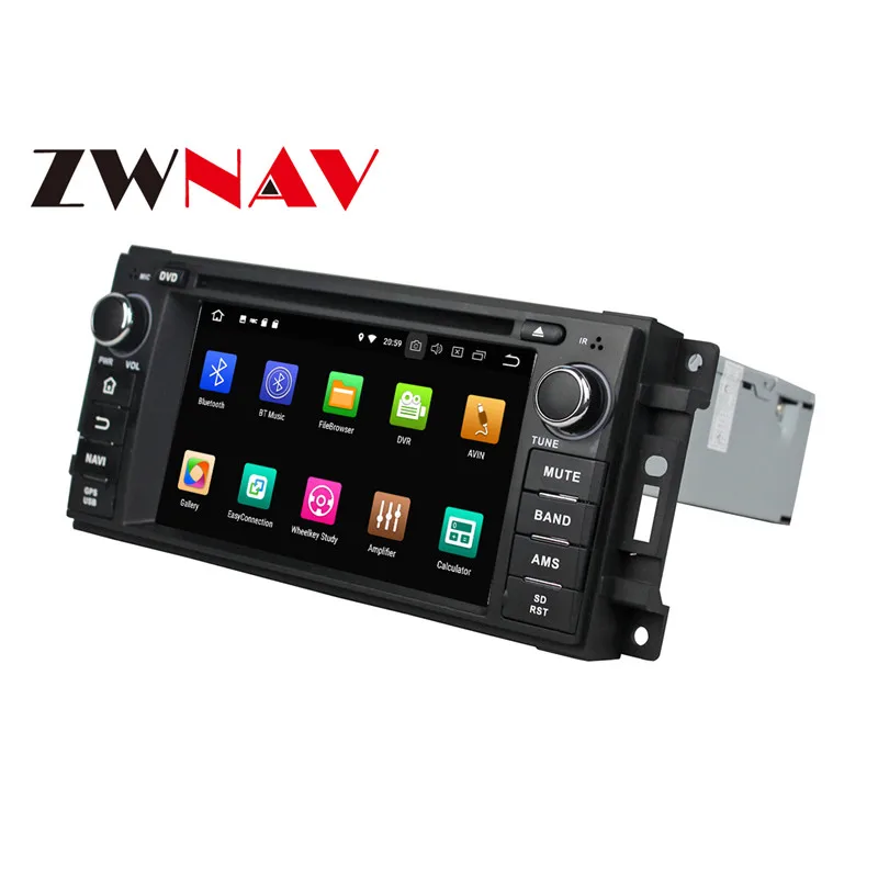 Cheap Android 8.0 Car DVD player GPS navigation radio Stereo for Jeep Grand Cherokee Compass Wrangler 2010 UNIT auto multimedia 1