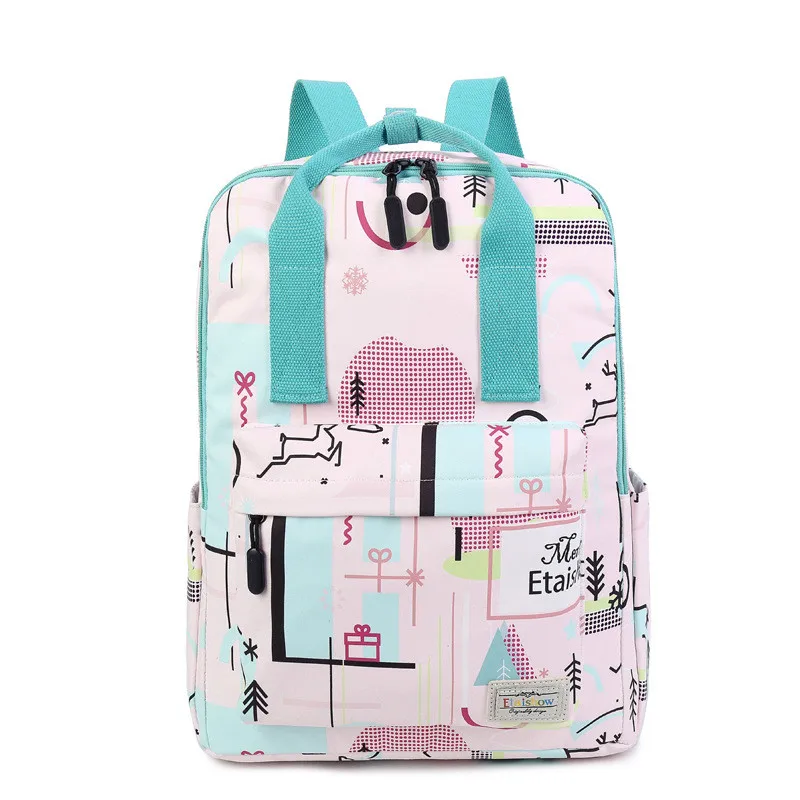 

fashion Women Canvas Printing Backpacks Candy School Bags for Teenagers Girls Big Laptop Backpack female casual travelBackpack
