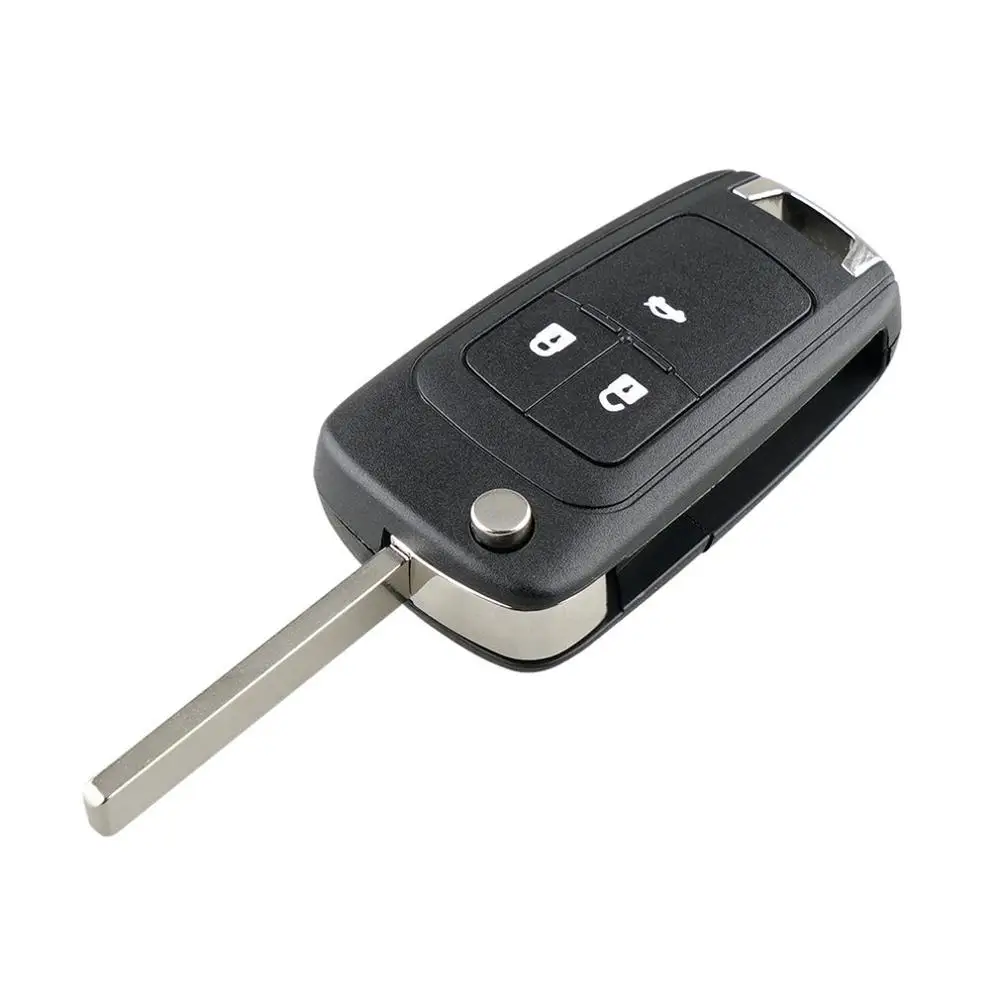 

2 Button Flip Key Fob Case Blade For Vauxhall Opel Astra Insignia Logo A54 Folding Key Case Key Protector
