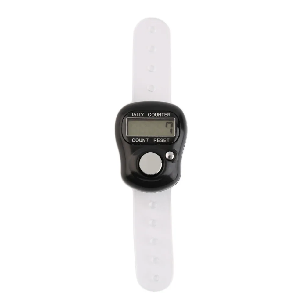 Быстро раскупаемый 1 шт. мини 5-разрядный ЖК-дисплей электронные цифровые часы для игры в гольф спортивные Универсальный палец ручной кольцо учетный счетчик