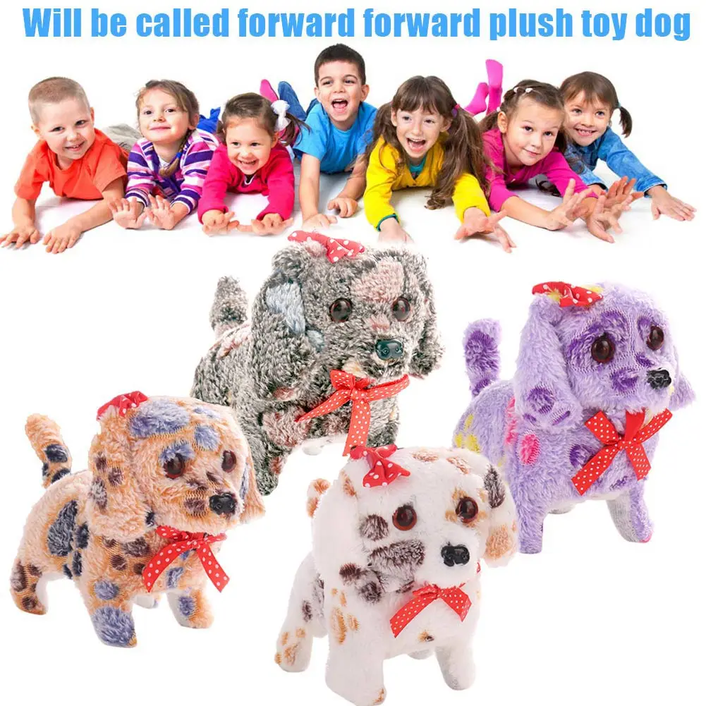 

Cute Walking Barking Lighting Toy Dog Funny Electric Moving Dog Children Kids Toys S7JN
